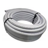 Sealproof 1.5" Dia Flexible PVC Pipe, Swimming Pool and Spa Hose Tubing, Schedule 40, Pump Filtration, Made in USA, 1-1/2-Inch, 25 FT, White