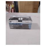 TCP Global Salon World Safety - Sealed Dispenser Box of 50 Black Face Masks Breathable Disposable 3-Ply Protective PPE with Nose Clip and Ear Loops