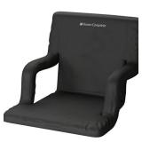 Home-Complete Wide Stadium Seat Chair Bleacher Cushion with Padded Back Support, Black, Regular (HC-3001)