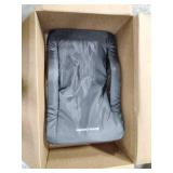 Home-Complete Wide Stadium Seat Chair Bleacher Cushion with Padded Back Support, Black, Regular (HC-3001)