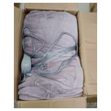 Beautyrest Heated Plush Elect Electric Blanket with 20 Heat Level Setting Controllers Equip with Secure Comfort Technology and 10 Hours Auto Shut Off, Full: 80x84, Lavender,BR54-0655