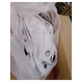 NICETOWN Full Shading Curtains for Windows, Super Heavy-Duty Black Lined Blackout Curtains for Bedroom, Privacy Assured Window Treatment (White, Pack of 2, 70 inches W x 95 inches L)