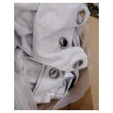 NICETOWN Full Shading Curtains for Windows, Super Heavy-Duty Black Lined Blackout Curtains for Bedroom, Privacy Assured Window Treatment (White, Pack of 2, 70 inches W x 95 inches L)