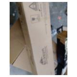 Blissun 9 ft Solar Umbrella 32 LED Lighted Patio Umbrella Table Market Umbrella with Tilt and Crank Outdoor Umbrella for Garden, Deck, Backyard, Pool and Beach (Navy Blue)