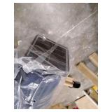 Blissun 9 ft Solar Umbrella 32 LED Lighted Patio Umbrella Table Market Umbrella with Tilt and Crank Outdoor Umbrella for Garden, Deck, Backyard, Pool and Beach (Navy Blue)