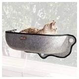 K&H PET PRODUCTS EZ Mount Window Bed Kitty Sill Tan 27 X 11 X 6 Inches