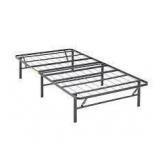 Amazon Basics Foldable, 14" Black Metal Platform Bed Frame with Tool-Free Assembly