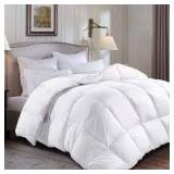 hombys king white luxurious down comforter
