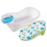 Summer Newborn-to-Toddler Bath Center & Shower (Blue)