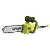 Sun Joe SWJ807E 10 inch 8.0 Amp Electric Convertible Pole Chain Saw, Green