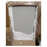 Walker Edison 4 Shelf Transitional Wood Ladder Bookcase in Gray