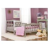 Dream On Me Classic Design Toddler Bed in Cool Grey, Greenguard Gold Certified