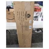 Household Essentials Black and Grey Deluxe Steel Top Board with Iron Rest and Clothes Rack