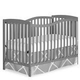 Dream On Me Chelsea 5-in-1 Convertible Crib, Storm Grey , 53x29x38 Inch (Pack of 1)