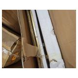 Kate and Laurel Celia Modern Glam Round Coffee Table, 28.25" x 28.25" x 19", Navy Blue and Gold Leaf, Chic Sophisticated Accent Table