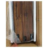 FirsTime & Co. Factory Cart Coffee Accent Table, 45" x 17" x 29.5", Rustic Espresso/Antique Black,70084