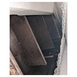 FirsTime & Co. Factory Cart Coffee Accent Table, 45" x 17" x 29.5", Rustic Espresso/Antique Black,70084