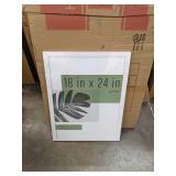 18x24 studio gallery frame white wood grain
