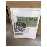 18x24 studio gallery frame white wood grain