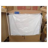 T-SIGN Magnetic Dry Erase Whiteboard 48 x 36 Inch, 4 x 3 Large White Board, Silver Aluminum Frame Wall-Mounted, Magnetic Eraser, 2 Whiteboard Pen, Detachable Marker Tray, 6 Magnets for Office, School