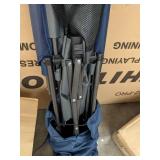 Coastrail Outdoor Reclining Camping Chairs Adjustable 3 Position Foldable Heavy Duty Steel 300 LBS Capacity for Adults Lounge with Cup Holder Storage Folding Camp Chair Lawn Patio Outdoor