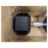 Amazonbasics Rubber Encased Hex 35lb Dumbbell Weight