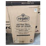 Regalo Extra Tall Stairway and Hallway Walk Through Baby Gate, Black