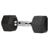 Amazonbasics Rubber Encased Hex 35lb Dumbbell Weight