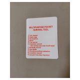 11 FUNCTION MULTIPURPOSE POCKET SURVIVAL TOOL