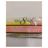 4 pkgs - CRE 8 TION DISPOSABLE PEDICURE KIT