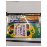 Pencil bag filled up new Watercolor pencils and #2 pencils