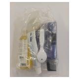 Sealed New Hygiene kit in a bag-Dawn Mist tearless baby Shampoo & Body Bath Dawn Mist Bar Soap Dawn Mist Clear Stick Deodorant Dawn Mist Toothpaste 30 Tuft Toothbrush Black comb Clear bag