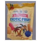 4 PACKS -Candy People Sugar Free Gummy Candies - Exotic Fruit Size: