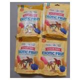 4-PACK Candy People Sugar Free Gummy Candies - Exotic Fruit Size: