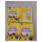 4 PACKAGES -Candy People Sugar Free Gummy Candies - Exotic Fruit Size: