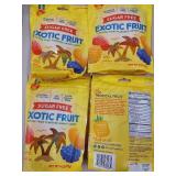 4 PACKAGES -Candy People Sugar Free Gummy Candies - Exotic Fruit Size: