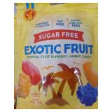 4 PACKAGES -Candy People Sugar Free Gummy Candies - Exotic Fruit Size: