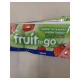 10- PIECES - APPLE STRAWBERRY WATERMELON 100% FRUIT STRIP PLUS BONUS 3 KIT KAT BARS