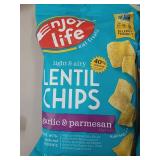 2 BAGS - GARLIC & PARMESAN LENTIL CHIPS
