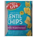 2 BAGS - GARLIC & PARMESAN LENTIL CHIPS