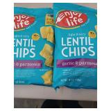 2 BAGS - GARLIC & PARMESAN LENTIL CHIPS