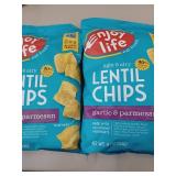 2 BAGS - GARLIC & PARMESAN LENTIL CHIPS