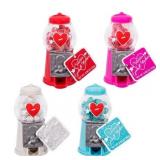 4 GUMBALL MACHINES RED,1PINK, NAVY,BLUE,TUTTI FRUTTI GUMBALLS, TUTTI FRUTTI