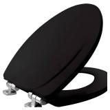BEMIS MFG. CO. 130CHSL 047 Black Elongated Wood Toil Seat