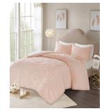 Madison Park Laetitia King/California King 3 Piece Cotton Chenille Medallion Duvet Cover Set Bedding