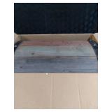 Household Essentials Small Weathered Wooden Storage Trunk