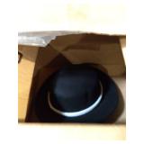 polyester black church derby hat