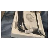 FLOOR STANDING LAMP WITH 2 PLASTIC GLOBES ( MODEL #: LF2000-BLK)