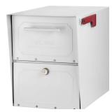 Oasis Classic Extra Large High Security Post Mount Mailbox White