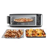Ninja - Foodi 8-in-1 Digital Air Fry Oven, Toaster, Flip-Away Storage, Dehydrate, Keep Warm - Stainless Steel/Black